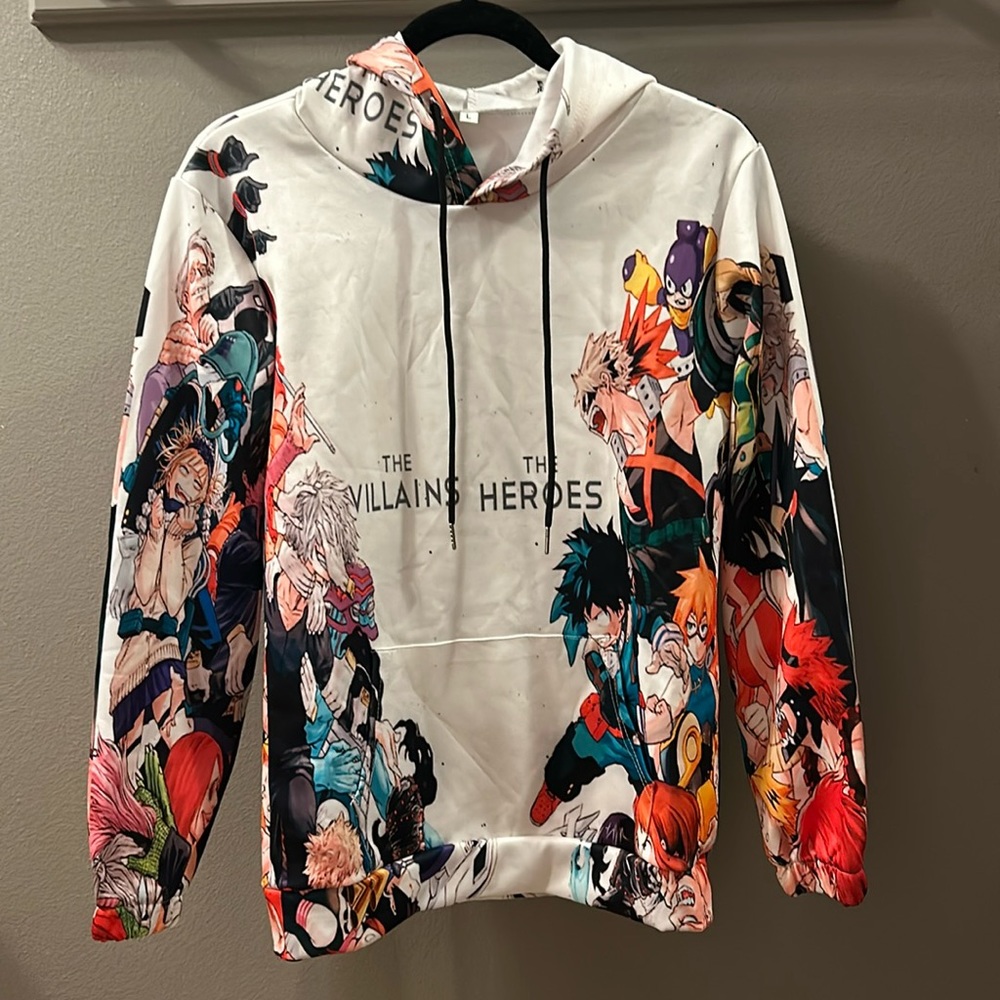 MHA heroes and villains hoodie